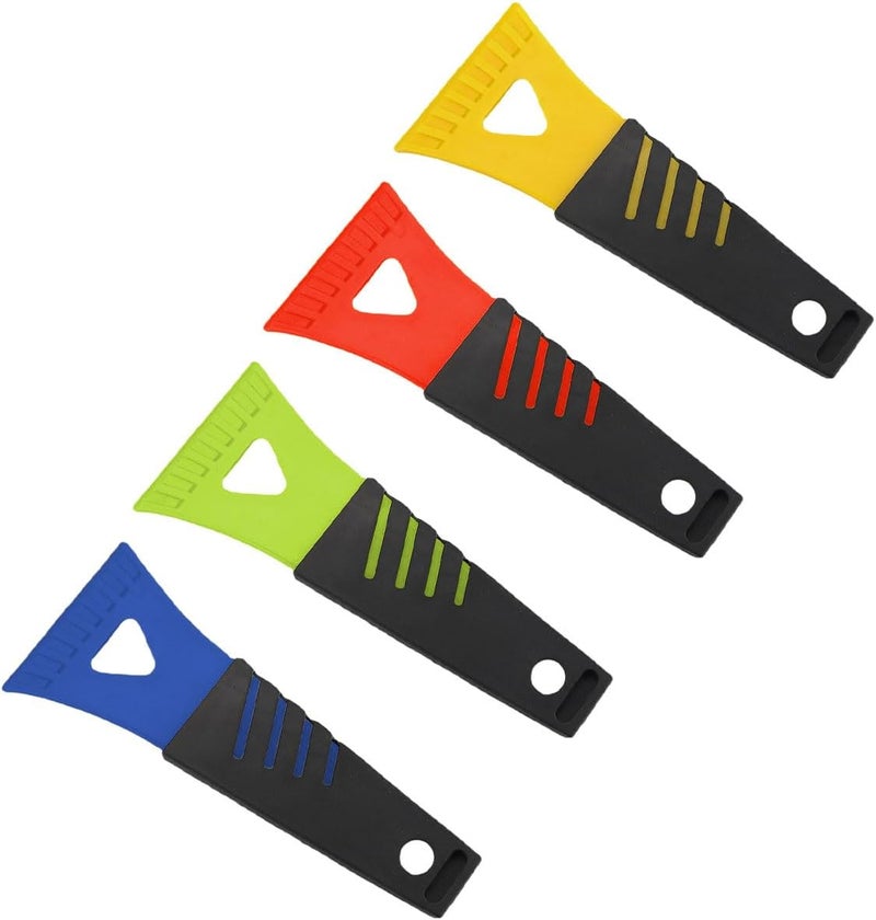 LHDOS 4PCS Ice Scraper for Car Windshield, No Scratch Plastic Ice Shovel Tools for Winter, Window Ice Snow Frost Removal Tool Accessories for Cars, Trucks, SUVs (4PCS) - Image 1